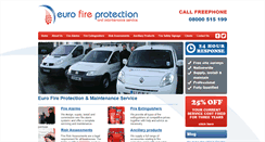 Desktop Screenshot of eurofireprotection.com